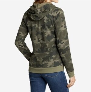 Eddie Bauer Camo Zip Heavy Blend Women's Large
